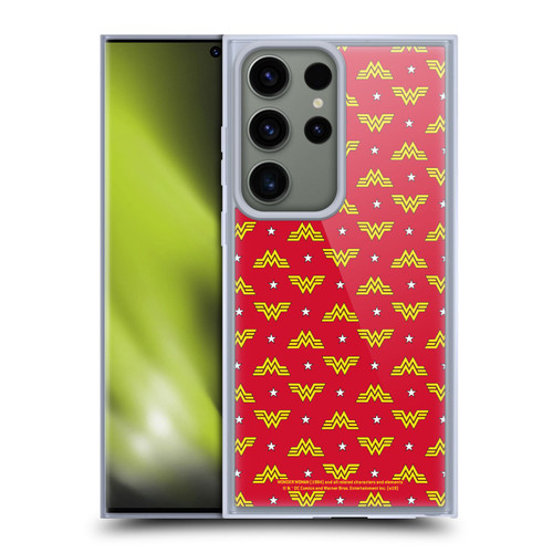 Wonder Woman 1984 Logo Art Retro Pattern Soft Gel Case for Samsung Galaxy S23 Ultra 5G