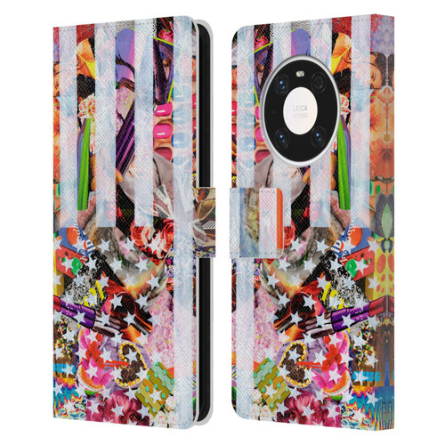 Artpoptart Flags Murican Leather Book Wallet Case Cover For Huawei Mate 40 Pro 5G