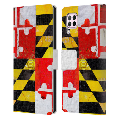 Artpoptart Flags Maryland Leather Book Wallet Case Cover For Huawei Nova 6 SE / P40 Lite
