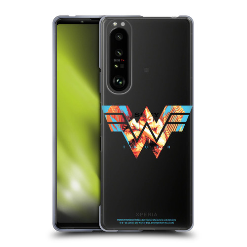 Wonder Woman 1984 Logo Art Truth Soft Gel Case for Sony Xperia 1 III