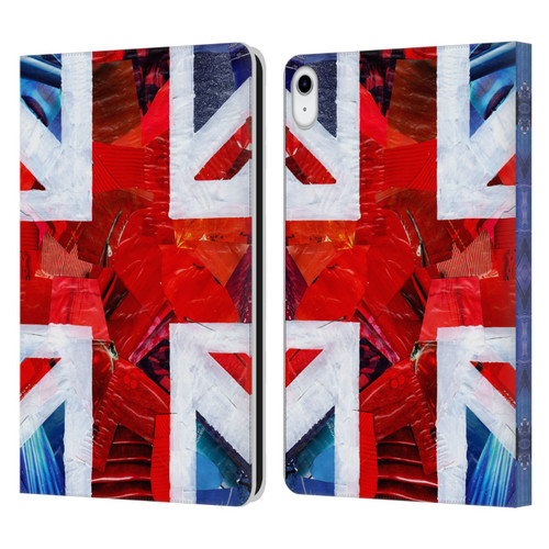 Artpoptart Flags Union Jack Leather Book Wallet Case Cover For Apple iPad 10.9 (2022)