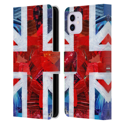 Artpoptart Flags Union Jack Leather Book Wallet Case Cover For Apple iPhone 11