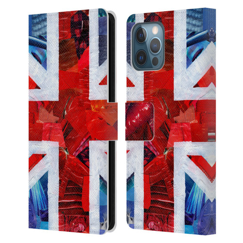 Artpoptart Flags Union Jack Leather Book Wallet Case Cover For Apple iPhone 12 Pro Max
