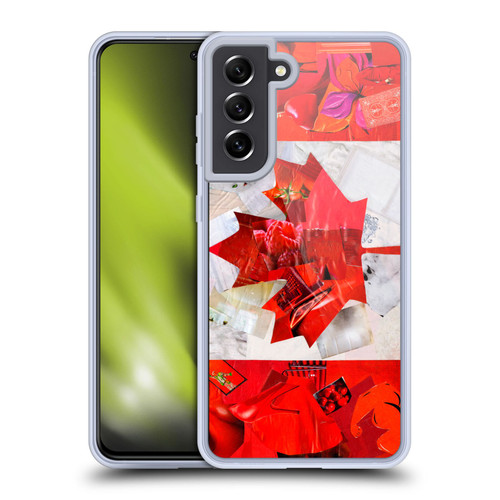 Artpoptart Flags Canada Soft Gel Case for Samsung Galaxy S21 FE 5G & MagSafe