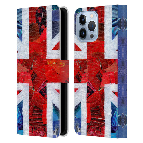 Artpoptart Flags Union Jack Leather Book Wallet Case Cover For Apple iPhone 13 Pro Max