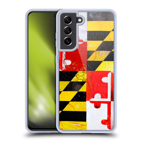 Artpoptart Flags Maryland Soft Gel Case for Samsung Galaxy S21 FE 5G & MagSafe