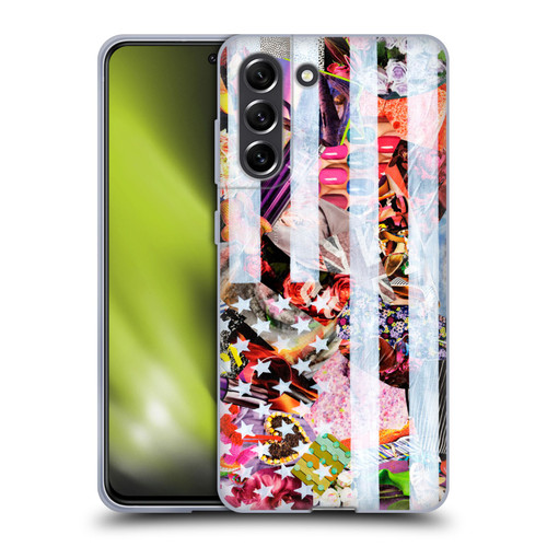 Artpoptart Flags Murican Soft Gel Case for Samsung Galaxy S21 FE 5G