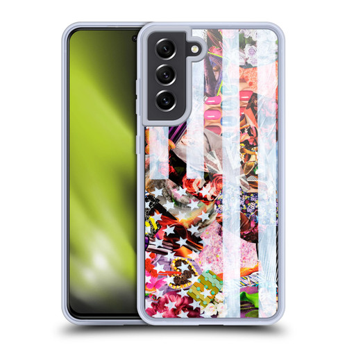 Artpoptart Flags Murican Soft Gel Case for Samsung Galaxy S21 FE 5G & MagSafe