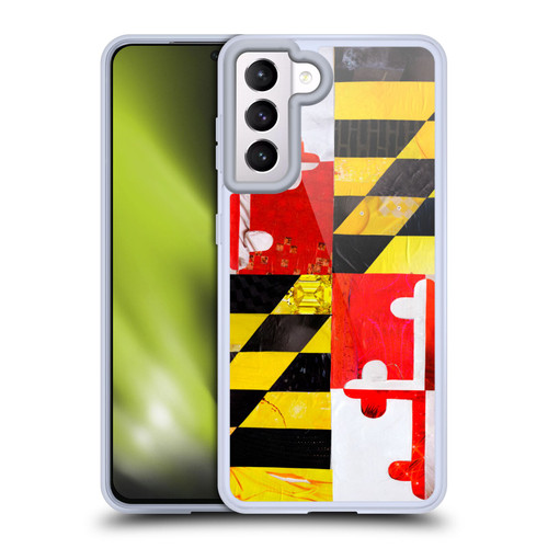 Artpoptart Flags Maryland Soft Gel Case for Samsung Galaxy S21 5G & MagSafe
