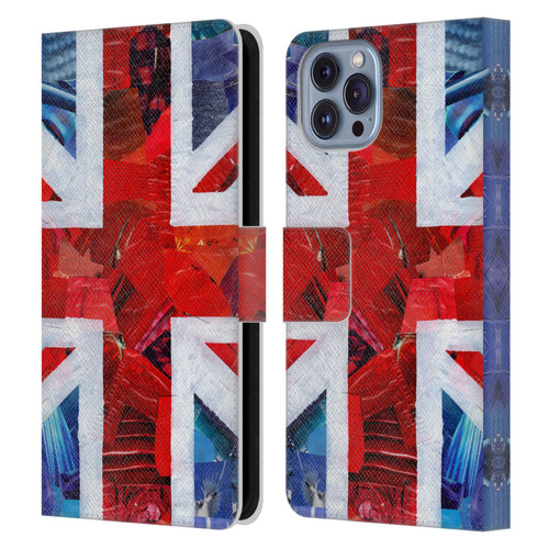 Artpoptart Flags Union Jack Leather Book Wallet Case Cover For Apple iPhone 14