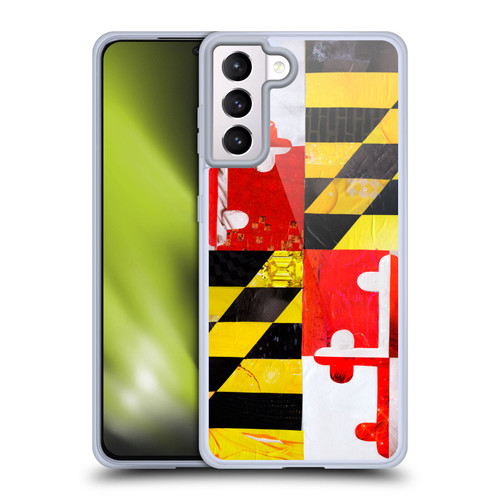 Artpoptart Flags Maryland Soft Gel Case for Samsung Galaxy S21+ 5G