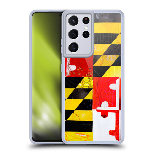 Artpoptart Flags Maryland Soft Gel Case for Samsung Galaxy S21 Ultra 5G & MagSafe