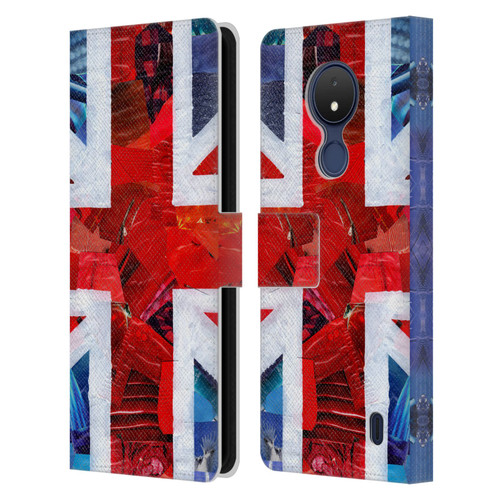 Artpoptart Flags Union Jack Leather Book Wallet Case Cover For Nokia C21