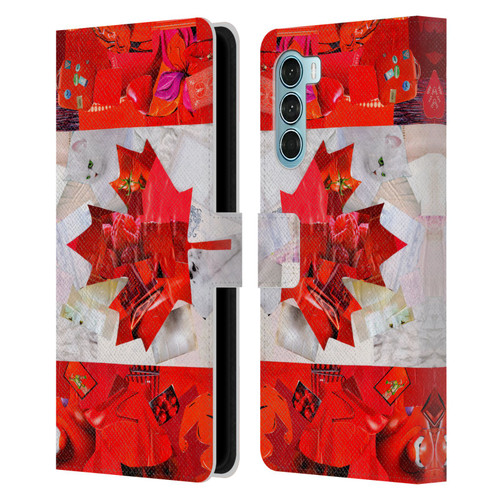 Artpoptart Flags Canada Leather Book Wallet Case Cover For Motorola Edge S30 / Moto G200 5G