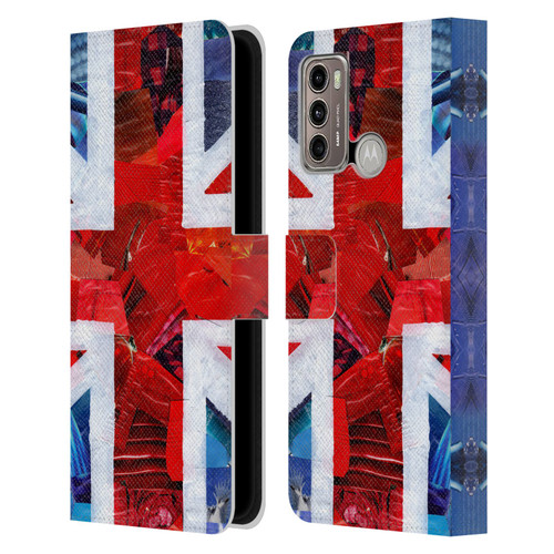 Artpoptart Flags Union Jack Leather Book Wallet Case Cover For Motorola Moto G60 / Moto G40 Fusion