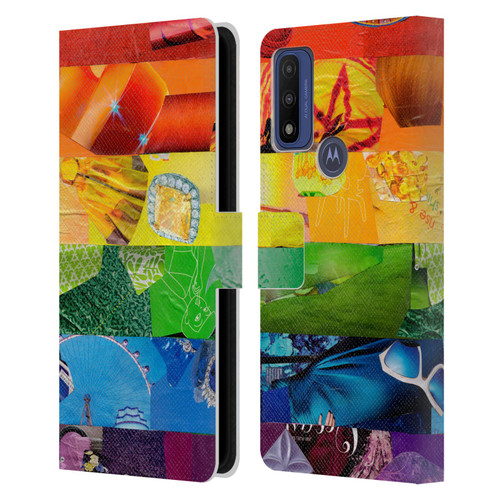 Artpoptart Flags LGBT Leather Book Wallet Case Cover For Motorola G Pure