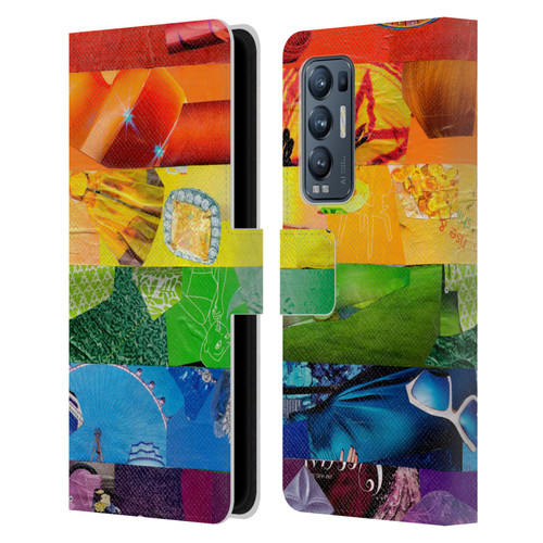 Artpoptart Flags LGBT Leather Book Wallet Case Cover For OPPO Find X3 Neo / Reno5 Pro+ 5G
