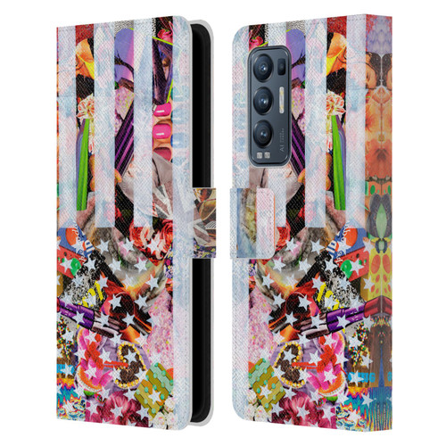 Artpoptart Flags Murican Leather Book Wallet Case Cover For OPPO Find X3 Neo / Reno5 Pro+ 5G