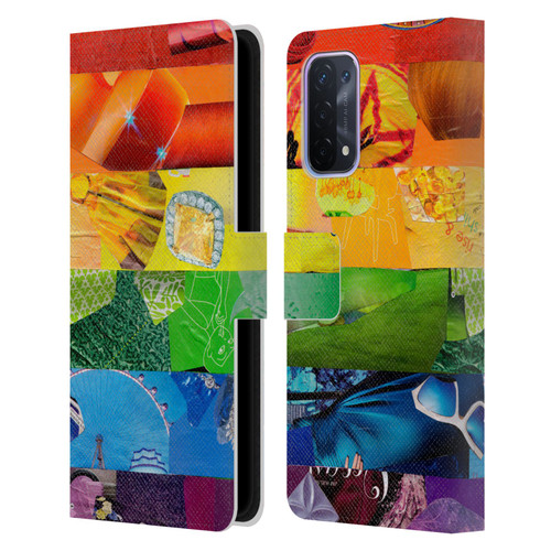 Artpoptart Flags LGBT Leather Book Wallet Case Cover For OPPO A54 5G