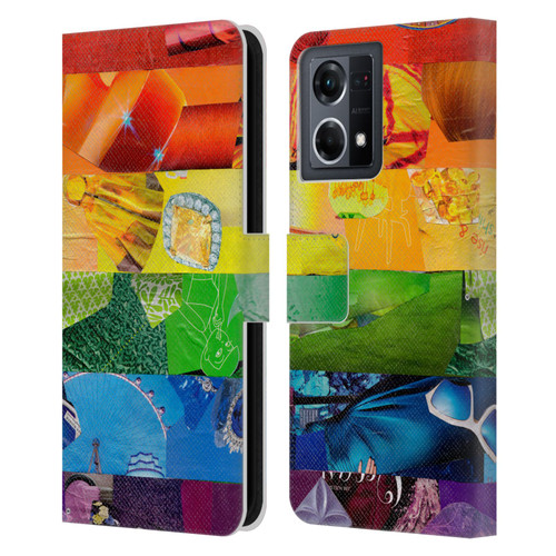 Artpoptart Flags LGBT Leather Book Wallet Case Cover For OPPO Reno8 4G