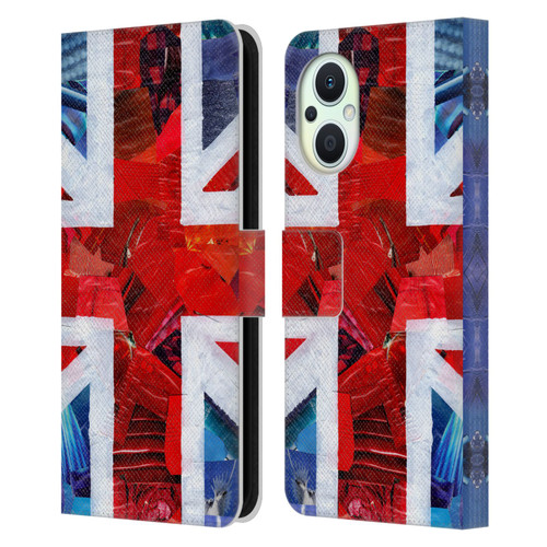 Artpoptart Flags Union Jack Leather Book Wallet Case Cover For OPPO Reno8 Lite