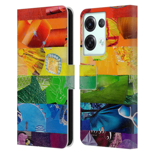 Artpoptart Flags LGBT Leather Book Wallet Case Cover For OPPO Reno8 Pro