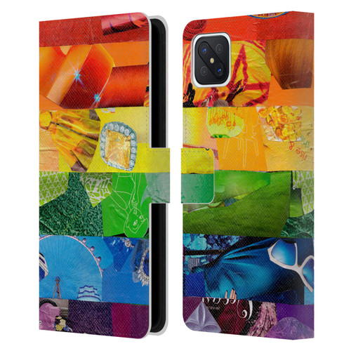Artpoptart Flags LGBT Leather Book Wallet Case Cover For OPPO Reno4 Z 5G