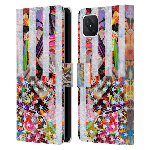 Artpoptart Flags Murican Leather Book Wallet Case Cover For OPPO Reno4 Z 5G