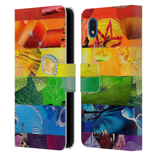 Artpoptart Flags LGBT Leather Book Wallet Case Cover For Samsung Galaxy A01 Core (2020)