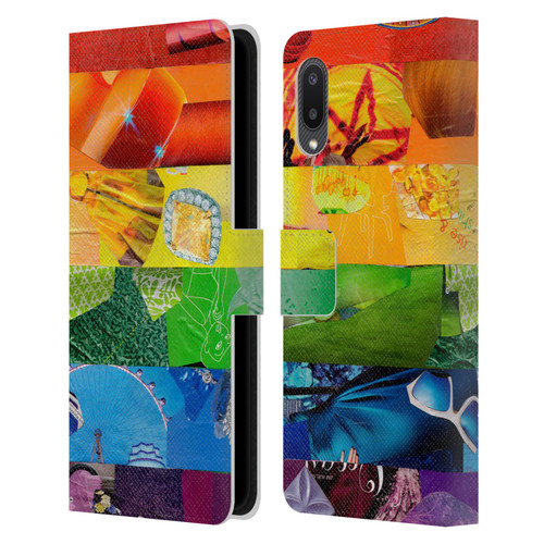 Artpoptart Flags LGBT Leather Book Wallet Case Cover For Samsung Galaxy A02/M02 (2021)