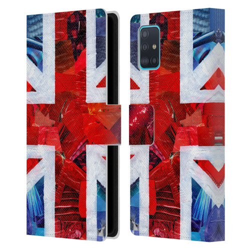Artpoptart Flags Union Jack Leather Book Wallet Case Cover For Samsung Galaxy A51 (2019)