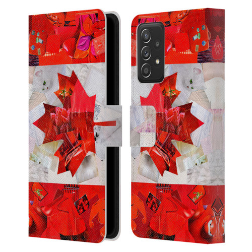 Artpoptart Flags Canada Leather Book Wallet Case Cover For Samsung Galaxy A53 5G (2022)