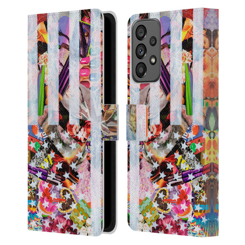 Artpoptart Flags Murican Leather Book Wallet Case Cover For Samsung Galaxy A73 5G (2022)