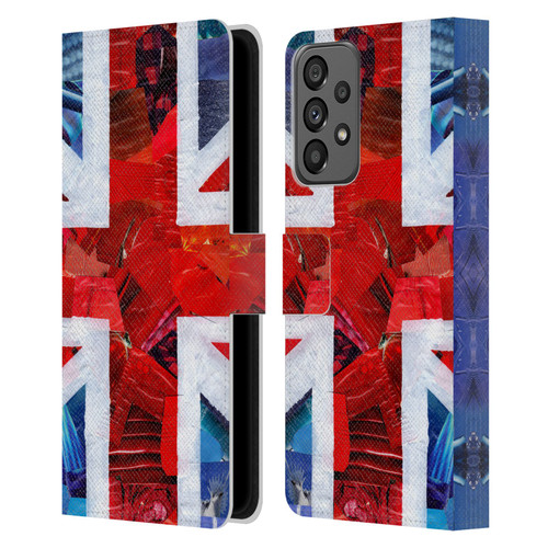 Artpoptart Flags Union Jack Leather Book Wallet Case Cover For Samsung Galaxy A73 5G (2022)