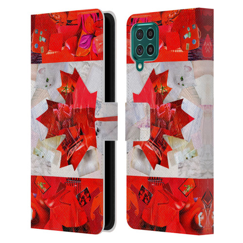 Artpoptart Flags Canada Leather Book Wallet Case Cover For Samsung Galaxy F62 (2021)