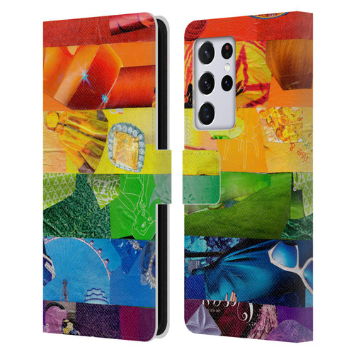 Artpoptart Flags LGBT Leather Book Wallet Case Cover For Samsung Galaxy S21 Ultra 5G