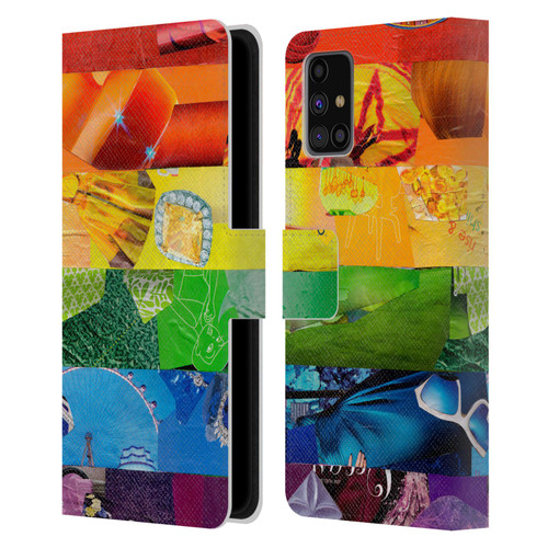 Artpoptart Flags LGBT Leather Book Wallet Case Cover For Samsung Galaxy M31s (2020)