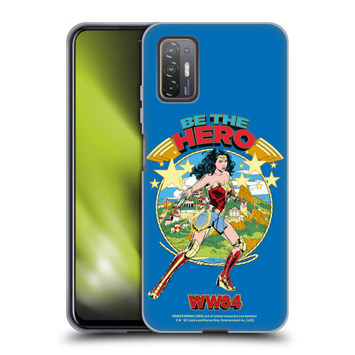 Wonder Woman 1984 Retro Art Be The Hero Soft Gel Case for HTC Desire 21 Pro 5G