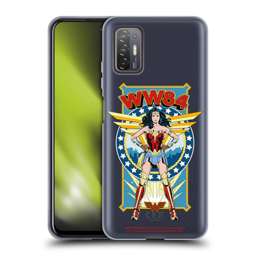 Wonder Woman 1984 Retro Art Logo And Shield Soft Gel Case for HTC Desire 21 Pro 5G