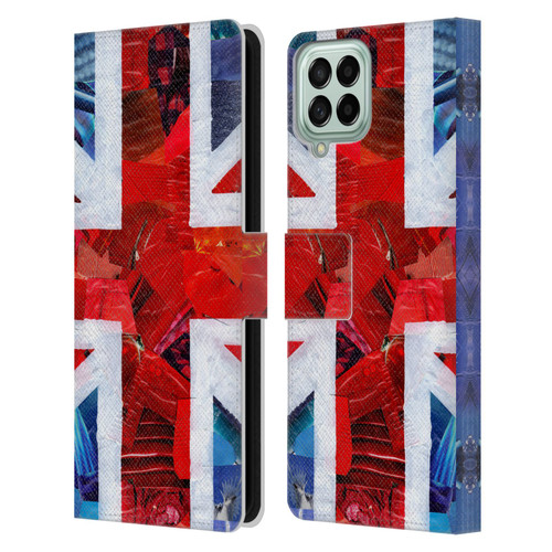Artpoptart Flags Union Jack Leather Book Wallet Case Cover For Samsung Galaxy M53 (2022)
