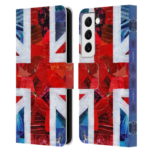 Artpoptart Flags Union Jack Leather Book Wallet Case Cover For Samsung Galaxy S22 5G