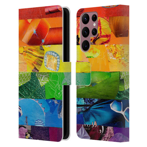 Artpoptart Flags LGBT Leather Book Wallet Case Cover For Samsung Galaxy S22 Ultra 5G