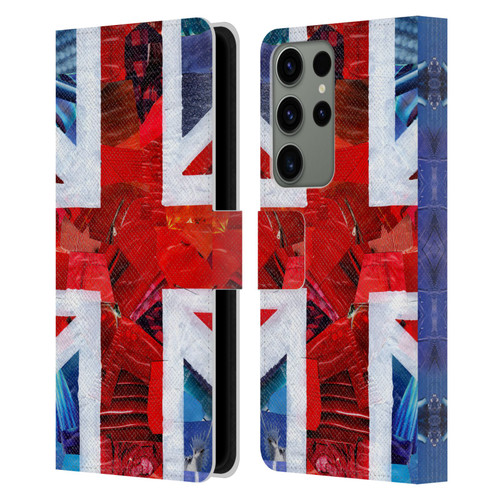 Artpoptart Flags Union Jack Leather Book Wallet Case Cover For Samsung Galaxy S23 Ultra 5G