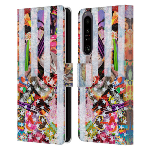 Artpoptart Flags Murican Leather Book Wallet Case Cover For Sony Xperia 1 IV