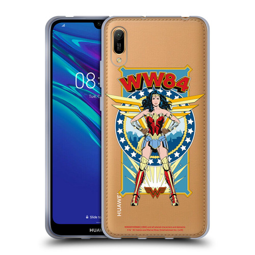 Wonder Woman 1984 Retro Art Logo And Shield Soft Gel Case for Huawei Y6 Pro (2019)