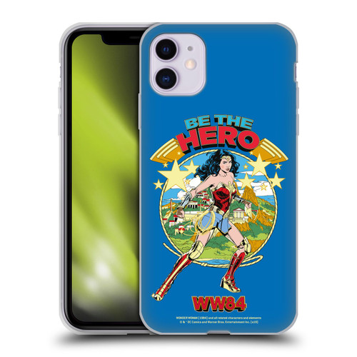 Wonder Woman 1984 Retro Art Be The Hero Soft Gel Case for Apple iPhone 11