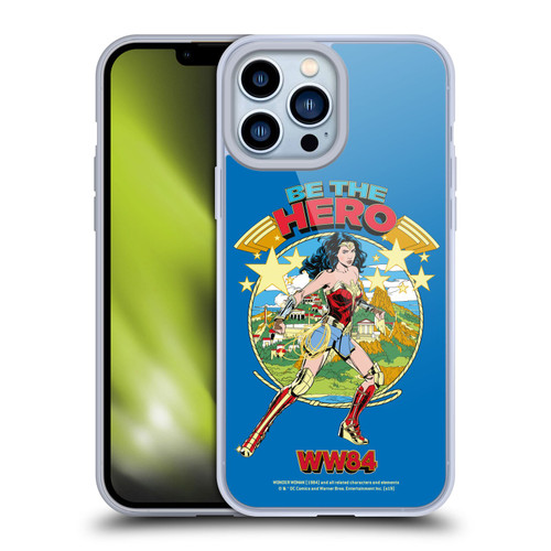 Wonder Woman 1984 Retro Art Be The Hero Soft Gel Case for Apple iPhone 13 Pro Max
