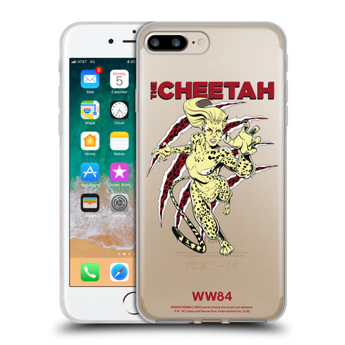 Wonder Woman 1984 Retro Art The Cheetah Soft Gel Case for Apple iPhone 7 Plus / iPhone 8 Plus