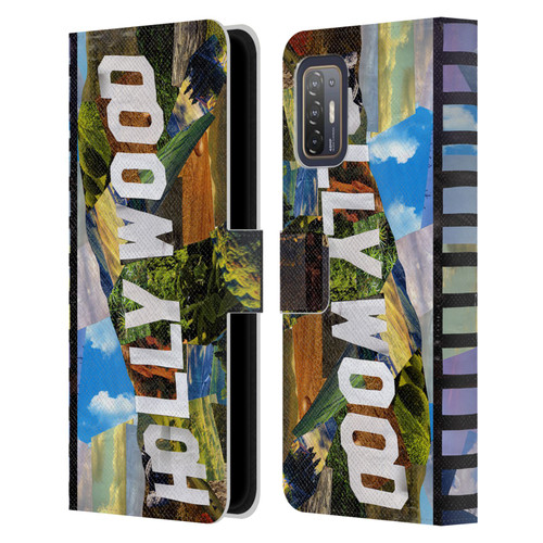 Artpoptart Travel Hollywood Leather Book Wallet Case Cover For HTC Desire 21 Pro 5G