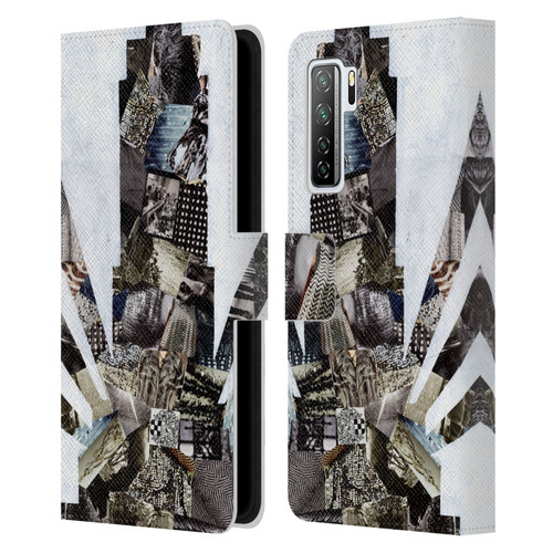 Artpoptart Travel Empire State Leather Book Wallet Case Cover For Huawei Nova 7 SE/P40 Lite 5G